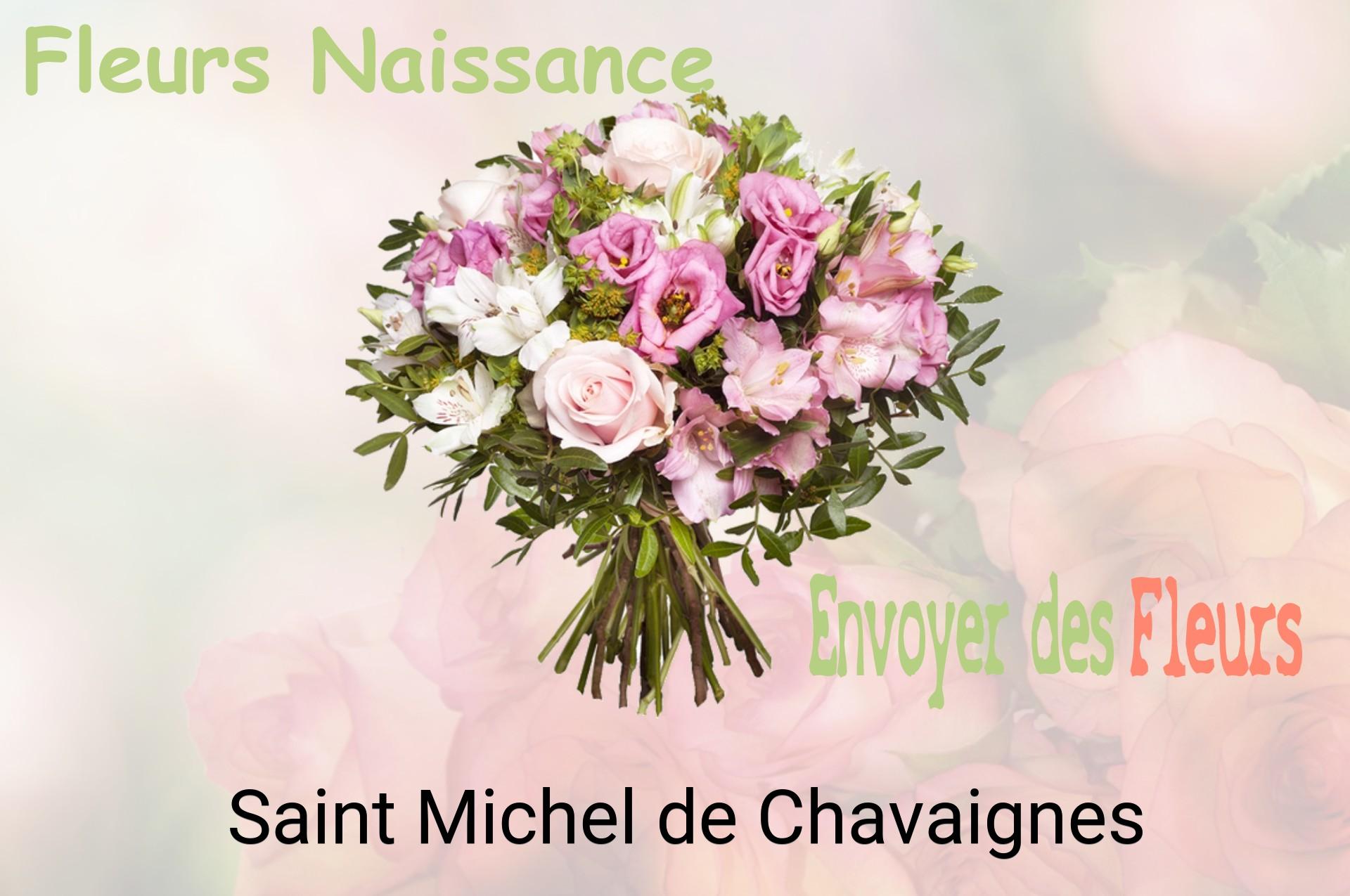 Bouquet de fleurs de naissance livré à Saint-Michel-de-Chavaignes